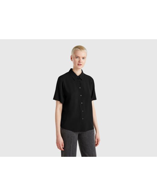 Benetton Black Benetton, 3/4 Sleeve Shirt
