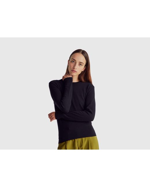 Benetton Black Benetton, Crew Neck Sweater