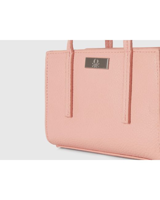 Benetton, Bolso Rectangular Pequeño, Talla, Rosa Pastel, Mujer Benetton de color Black