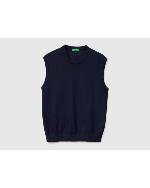 Benetton Blue Benetton, Vest for men