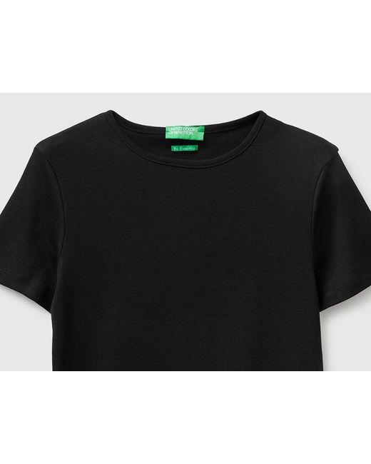 Benetton Black Benetton, Slim Fit Crew Neck T-Shirt
