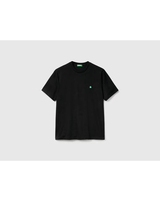 Benetton Black Benetton, Basic Cotton T-Shirt for men