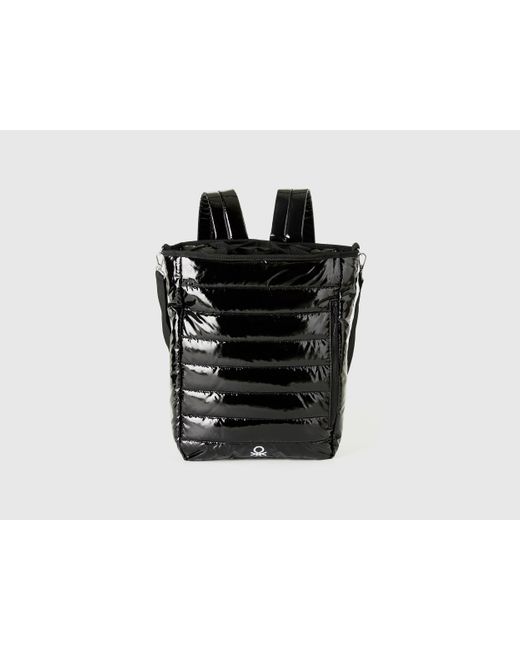 Benetton Black Benetton, Padded Rucksack Bag