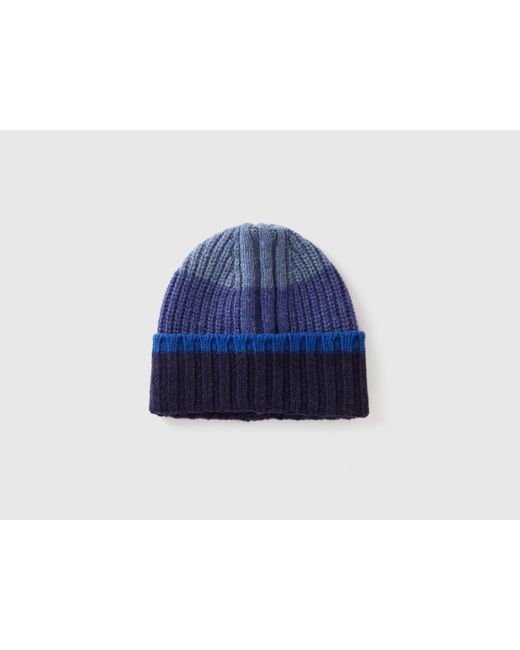 Benetton Blue Benetton, Striped Cap for men