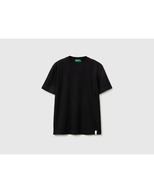 Benetton Black Benetton, Regular Fit Crew Neck T-Shirt