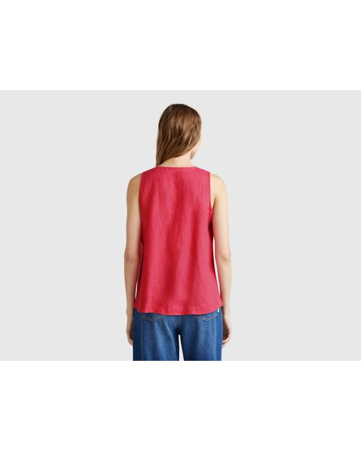 Benetton Red Benetton, Sleeveless Blouse