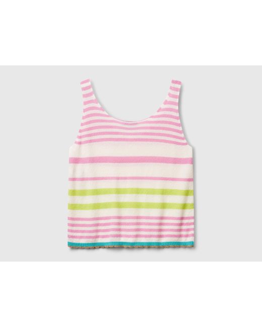 Benetton, Haut Rayé, Multicolore, Femme Benetton en coloris Black