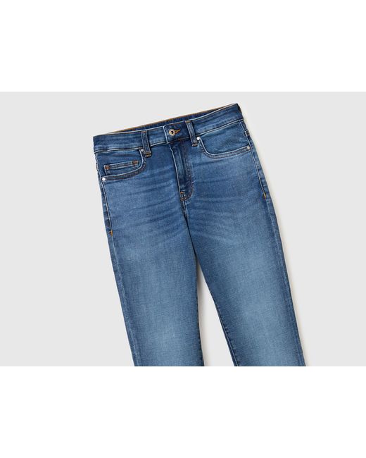 Benetton Blue Benetton, Slim Fit High-Waisted Jeans