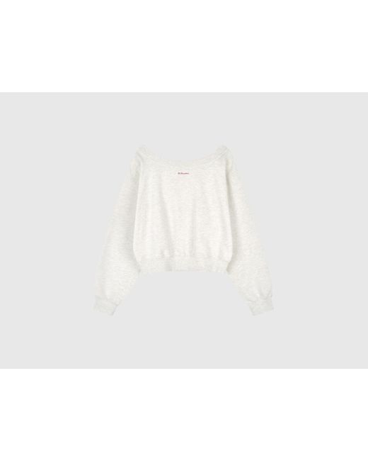 Benetton Black Benetton, Sweatshirt With Boat Neck