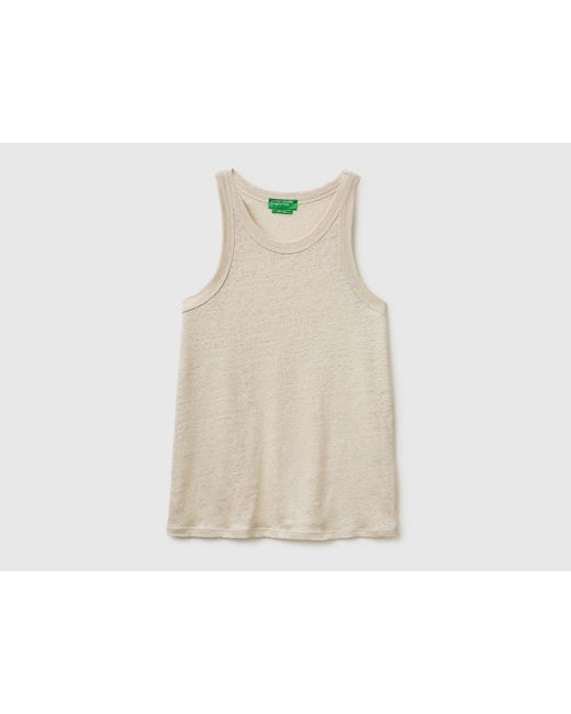 Benetton Black Benetton, Pure Linen Tank Top
