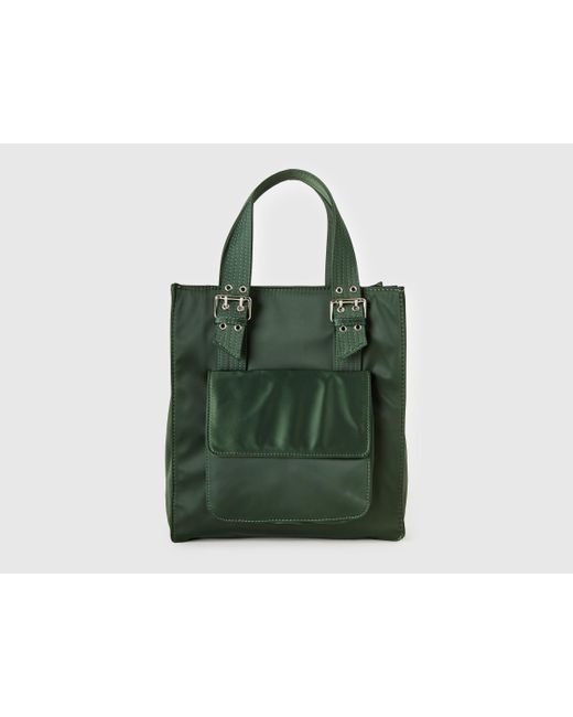 Benetton Green Benetton, Tote Bag With Pockets