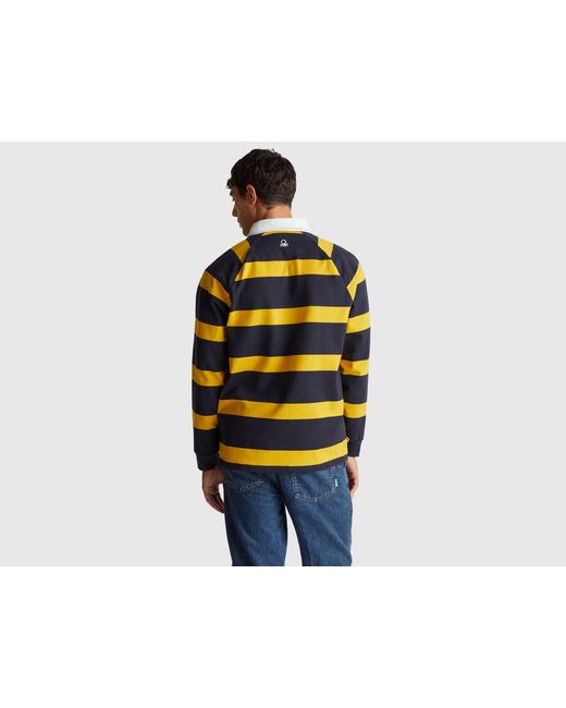 Benetton Black Benetton, Stranger Things Striped Polo for men