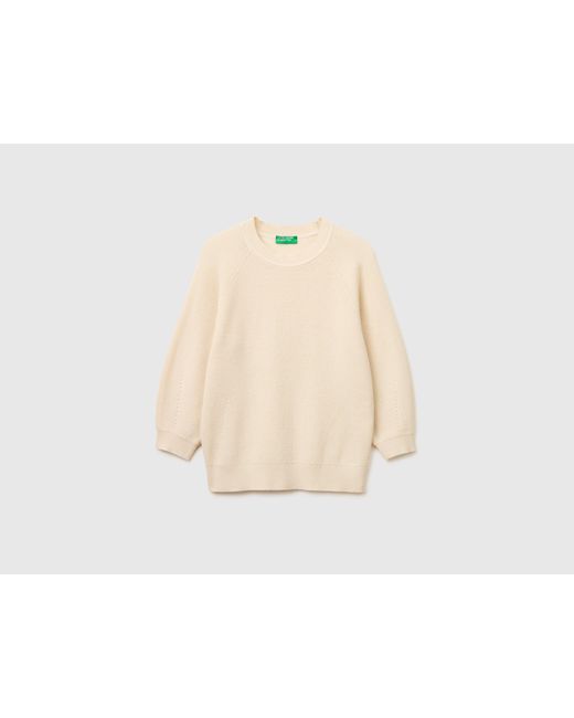 Benetton Black Benetton, Balloon Sleeve Sweater