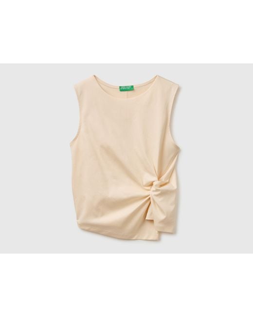 Benetton Black Benetton, Top With Knot