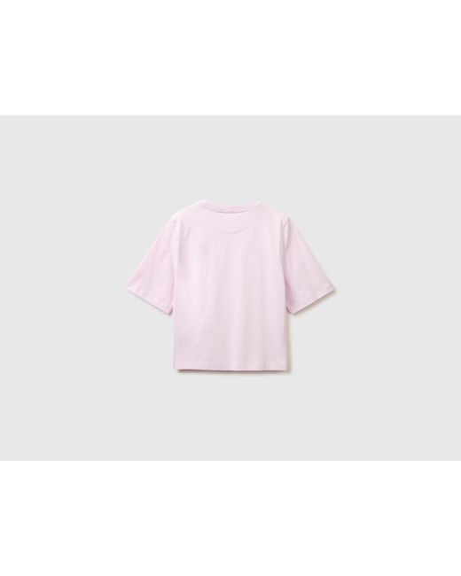 Benetton Black Benetton, 100% Cotton Boxy Fit T-Shirt