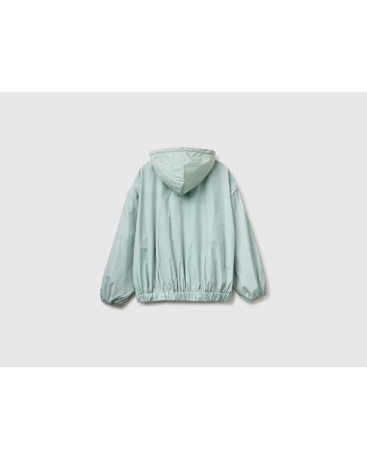 Benetton Blue Benetton, Soft Jacket With Hood