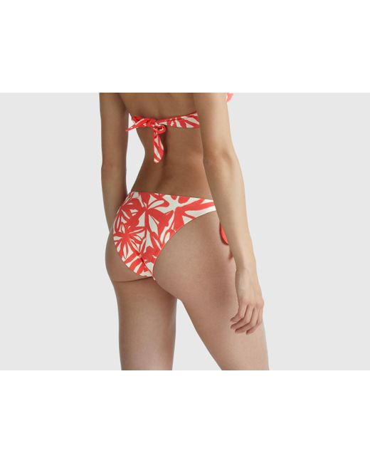 Benetton, Slip Mare Con Stampa Floreale, Salmone, Donna di Benetton in Black