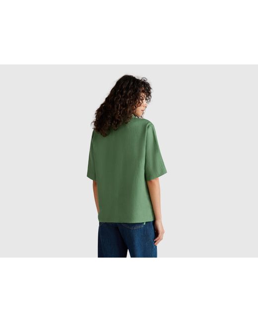Benetton Green Benetton, Short Sleeve Blouse