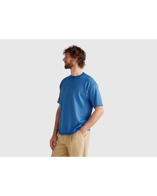 Benetton Benetton, T-Shirt Mit Normaler Passform, Blau in Blue für Herren
