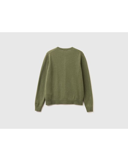 Benetton Green Benetton, Crew Neck Cardigan