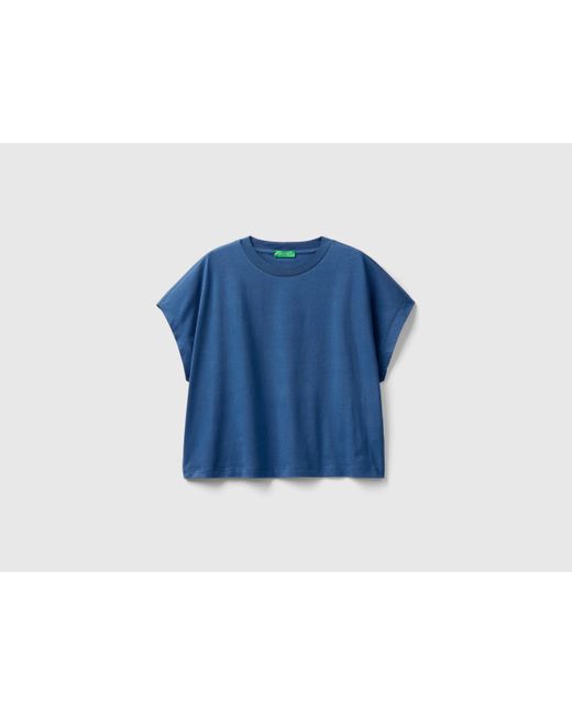 Benetton Blue Kimono Sleeve T-shirt
