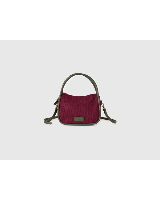 Benetton Black Benetton, Velvet Shoulder Bag