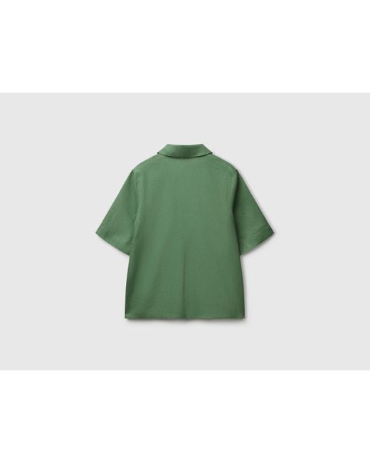 Benetton Green Benetton, Short Sleeve Blouse