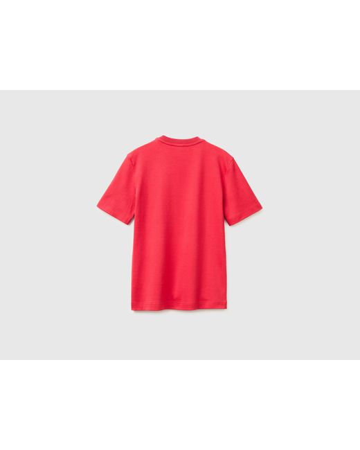 Benetton Red Benetton, Regular Fit Crew Neck T-Shirt