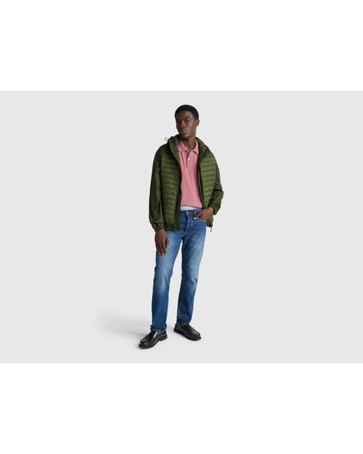 Benetton Benetton, Jacke „Rain Defender“ Mit Kapuze, Größe, Herren in Green für Herren