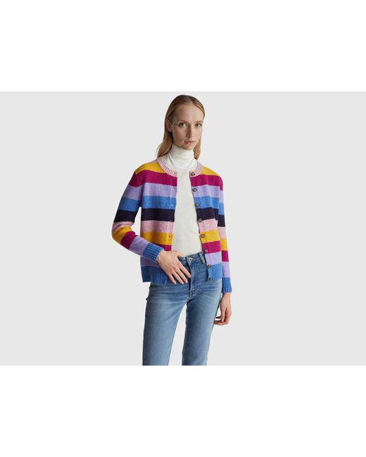 Benetton Black Benetton, Striped Cardigan