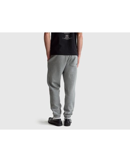 Benetton, Pantalones Deportivos De Mezcla De Algodón, Talla, Gris Oscuro, Hombre Benetton de hombre de color Gray