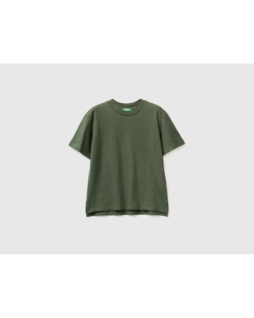 Benetton Green Benetton, Crew Neck T-Shirt