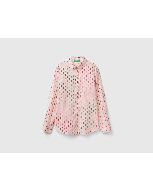 Benetton Black Benetton, 100% Cotton Patterned Shirt, , Pastel