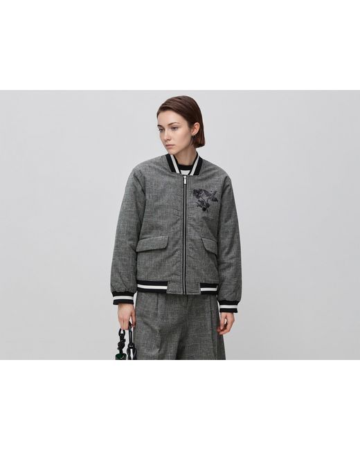 Benetton Black Benetton, Prince Of Wales Bomber Jacket