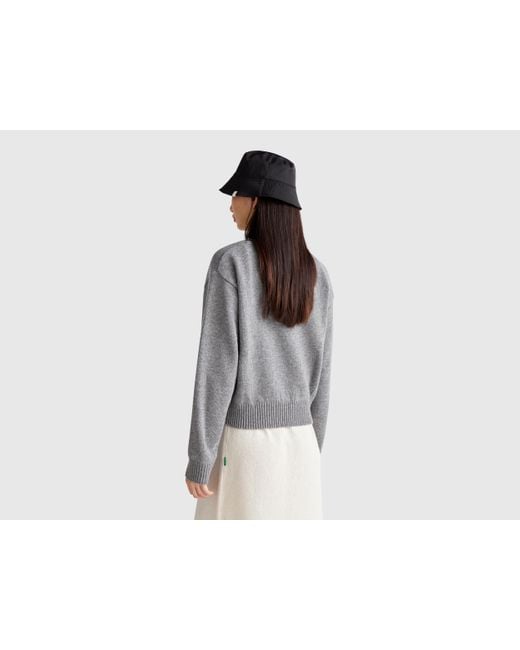 Benetton Black Benetton, Crew Neck Sweater