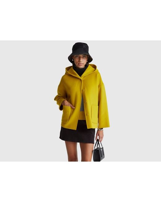 Benetton Yellow Benetton, Jacket With Hood