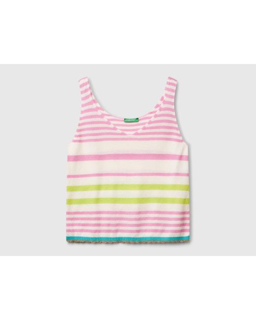 Benetton, Haut Rayé, Multicolore, Femme Benetton en coloris Black