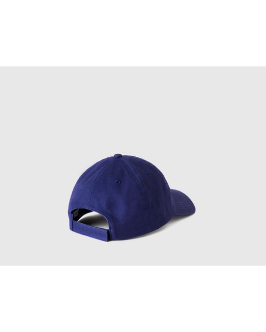 Cappello Blu Con Patch Logo da Uomo di Benetton in Blu | Lyst