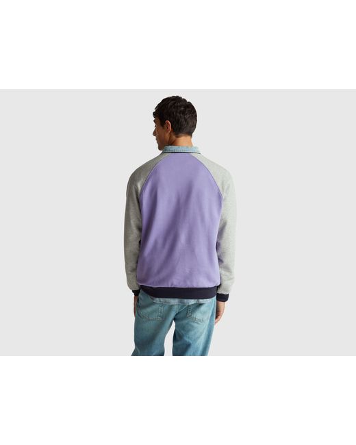 Benetton, Sudadera De Corte Holgado De Stranger Things, Talla, Azul Violáceo, Hombre Benetton de hombre de color Black