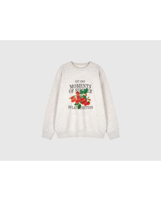 Benetton Black Benetton, Sweatshirt With Fruit Print