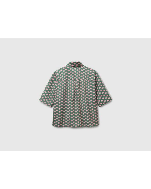 Benetton Black Benetton, Patterned Shirt