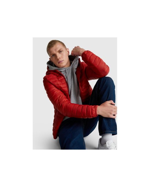 Benetton, Piumino Regular Fit Imbottito, Taglia, Rosso Mattone, Uomo di Benetton in Red da Uomo