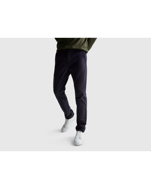 Benetton Black Benetton, Slim Fit Cotton Chinos for men