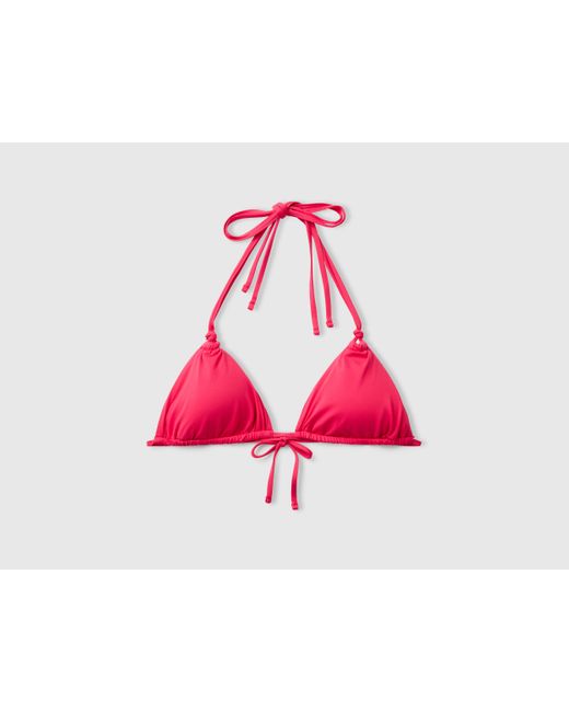 Benetton, Triángulo Marino Deslizante En Econyl, Fucsia, Mujer Benetton de color Black