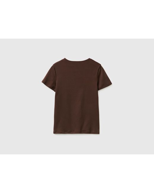 Benetton Black Benetton, Slim Fit Crew Neck T-Shirt