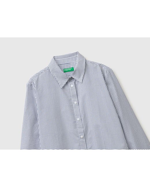 Benetton Black Benetton, Patterned Shirt