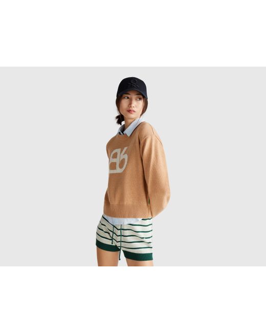 Benetton Black Benetton, Crew Neck Sweater