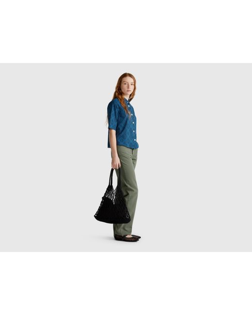 Benetton Black Benetton, Mesh Shopping Bag