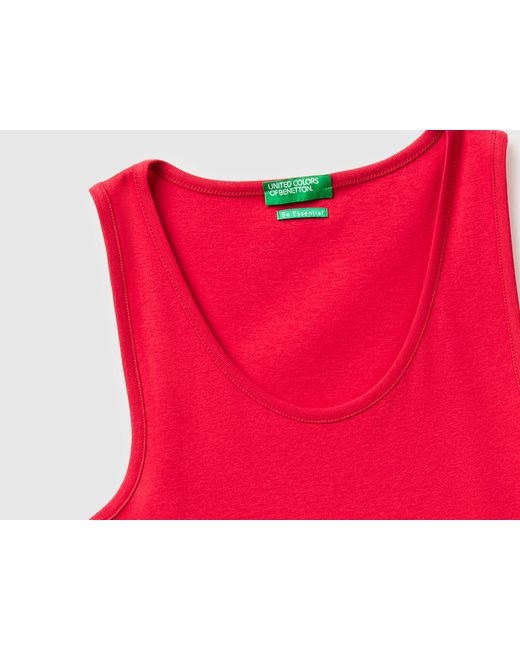 Benetton Red Benetton, Slim Fit Ribbed Tank Top