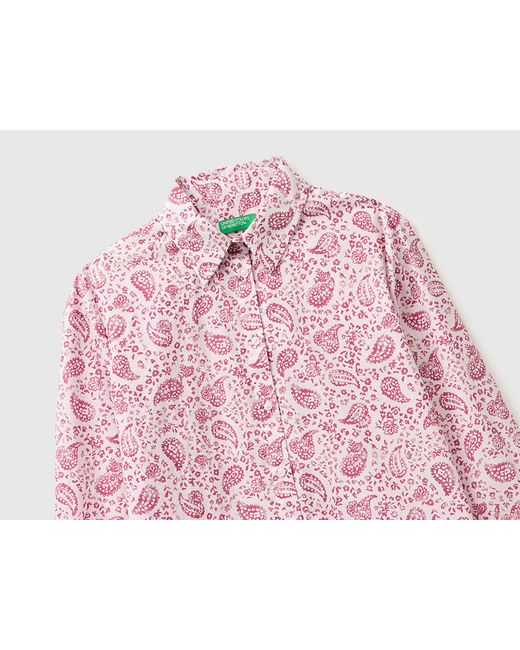 Benetton Pink Benetton, Patterned Shirt